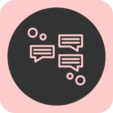 konuşma kabarcığı vektör çizimi