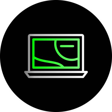 vektör dizüstü simgesi illüstrasyonu