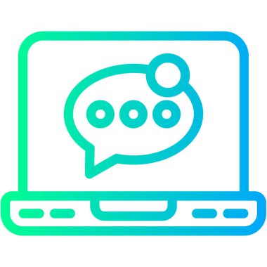 ileti ikonu vektör illüstrasyonu