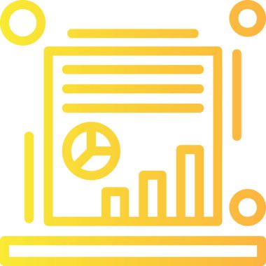 veri analiz veri simgesi doldurulmuş - özet biçimi