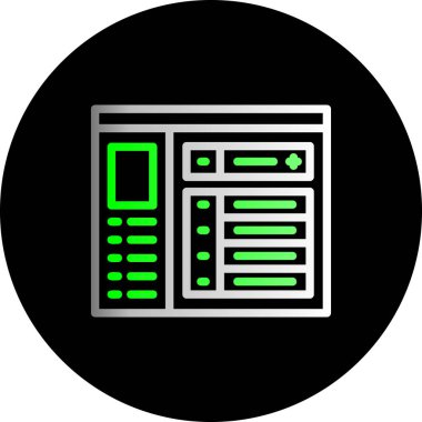 veri simgesi vektör illüstrasyonu