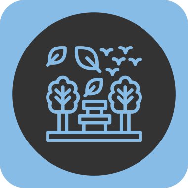 bitki simgesi soyut arkaplanda izole edildi