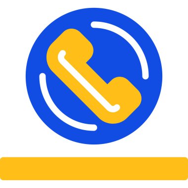 - Telefon. Web simgesi basit illüstrasyon