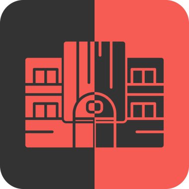 bina simgesi, vektör illüstrasyonu