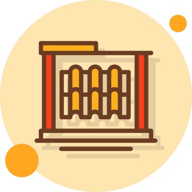 Gıda Web ikonu vektör illüstrasyonu