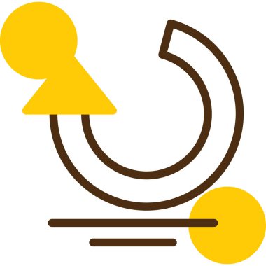 Golf simgesi, vektör illüstrasyonu