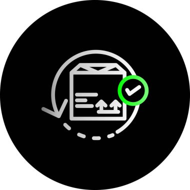 Kontrol simgesinin vektör illüstrasyonu