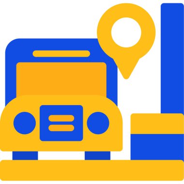 araba haritası konum simgesi dosya taslak biçimi