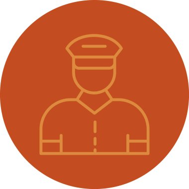 polis simgesi vektör illüstrasyonu