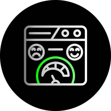 Araba motoru simgesi. Web tasarımı için basit bir araba motoru vektör simgesi çizimi