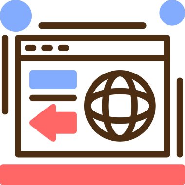 Web tasarım simgesi, vektör illüstrasyonu