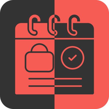 çalar saat simgesi, basit vektör çizim