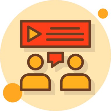 video simgesi vektör illüstrasyonu