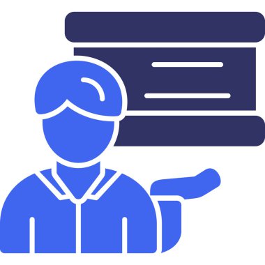 Teslimat. Web simgesi basit illüstrasyon