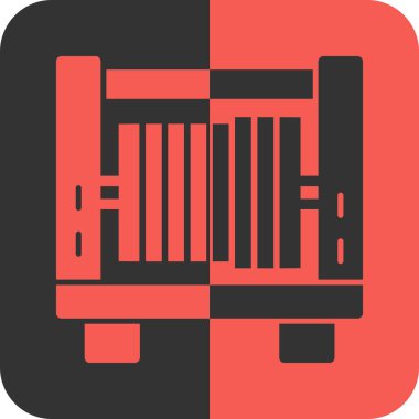 Modern b 'nin vektör illüstrasyonu simge müzik oynatıcıdan yoksun