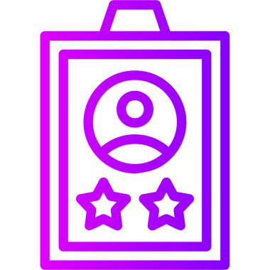 Rozet simge vektör çizim