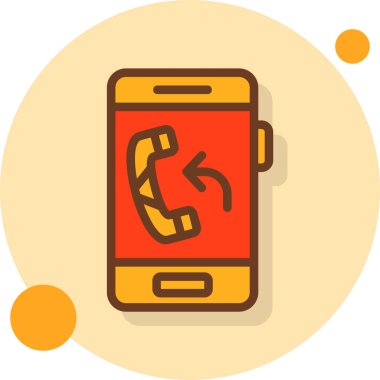 Cep telefonu simgesi, modern vektör illüstrasyonu