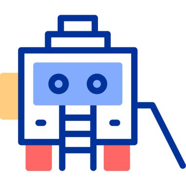 robot. Web vektörü basit illüstrasyon