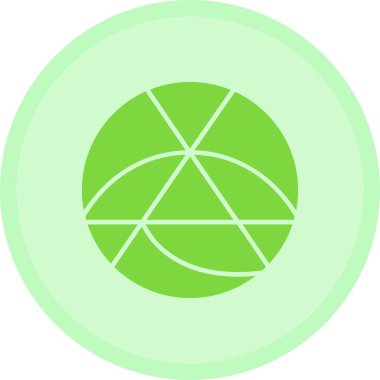 Küre. Web simgesi basit illüstrasyon