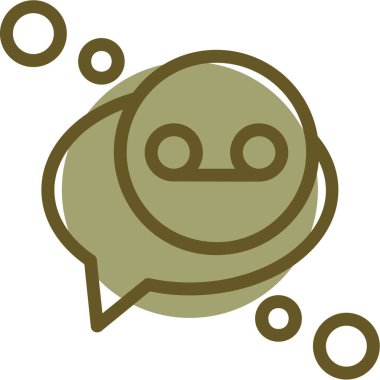 Konuş. Web simgesi basit illüstrasyon