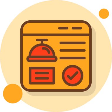 Otel simgesi, vektör illüstrasyonu