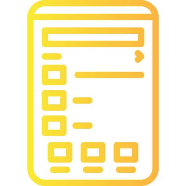 belge simgesi vektör illüstrasyonu