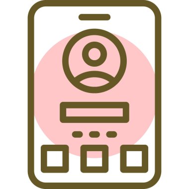 akıllı telefon simgesi vektör illüstrasyonu