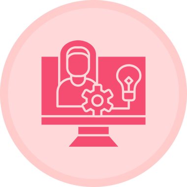 fikir simgesi, vektör illüstrasyonu