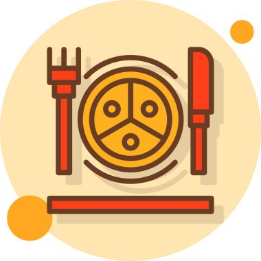 Restoran simgesi vektör illüstrasyonu