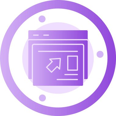 Tarayıcı. Web simgesi basit tasarım