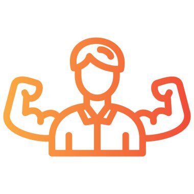 Adam dambıl simgesini kaldırıyor