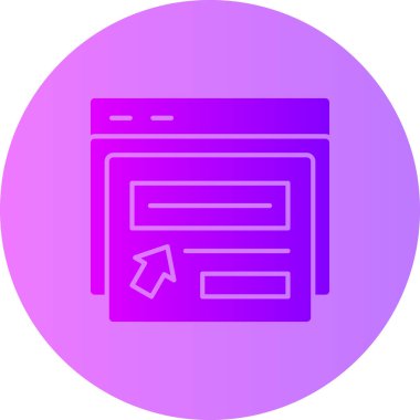 Web simgesi, vektör illüstrasyonu