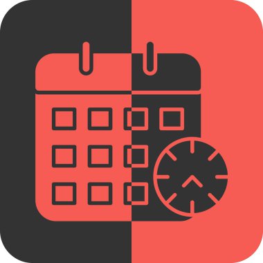 Takvim simgesi vektör illüstrasyonu