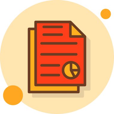 doküman dosya yönetimi simgesi doldurulmuş özet biçimi