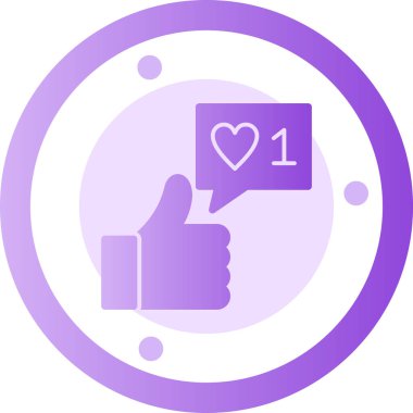 Gibi. Web simgesi basit illüstrasyon