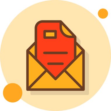 e-posta zarfı simgesi ana hatlarıyla doldurulmuş