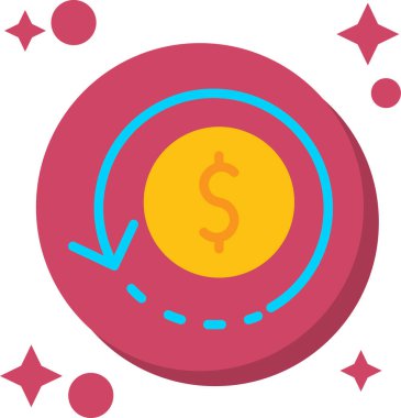 Dolar simgesi vektör illüstrasyonu