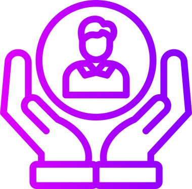 Bir kişinin vektör illüstrasyonu