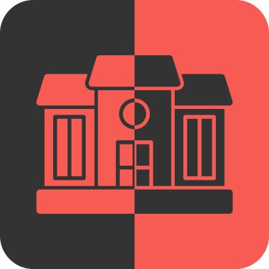 Modern b 'nin vektör illüstrasyonu ev simgesinden yoksun