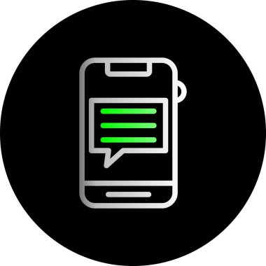 İleti illüstrasyon telefon simgesi