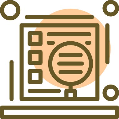 Veri. Web simgesi basit illüstrasyon