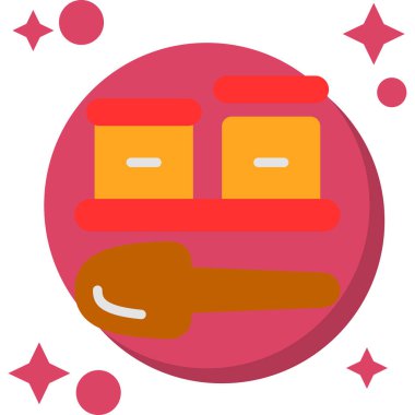 Tatlı bir kadın çizgi film ikonunun vektör çizimi