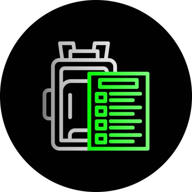 Benzersiz Batarya Vektörü Kabartma Simgesi