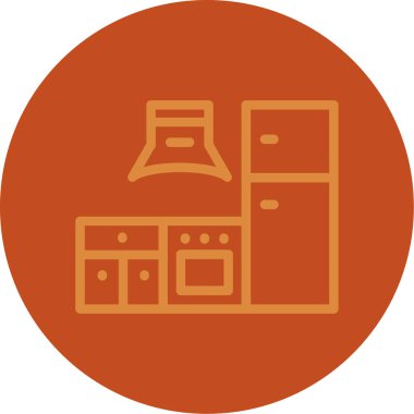 Mutfak simgesi vektör illüstrasyonu