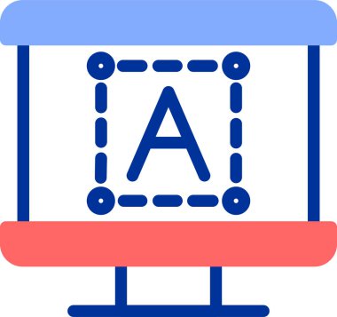 Tahta. Web simgesi basit illüstrasyon