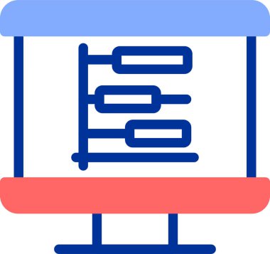 Modern bir simgenin vektör illüstrasyonu