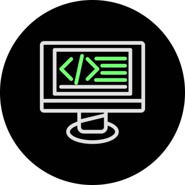 Bilgisayarın vektör illüstrasyonu