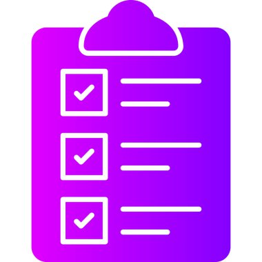 Kontrol listesi simgesi, vektör illüstrasyonu