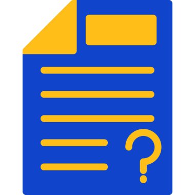 Belge. Web simgesi basit illüstrasyon