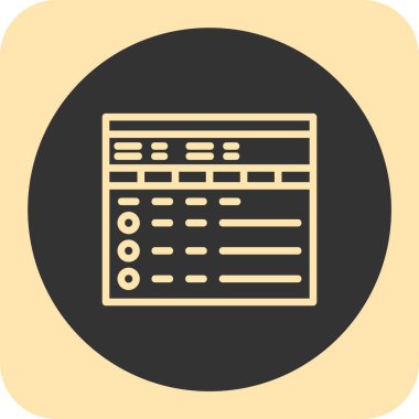 tarayıcı simgesi vektör illüstrasyonu